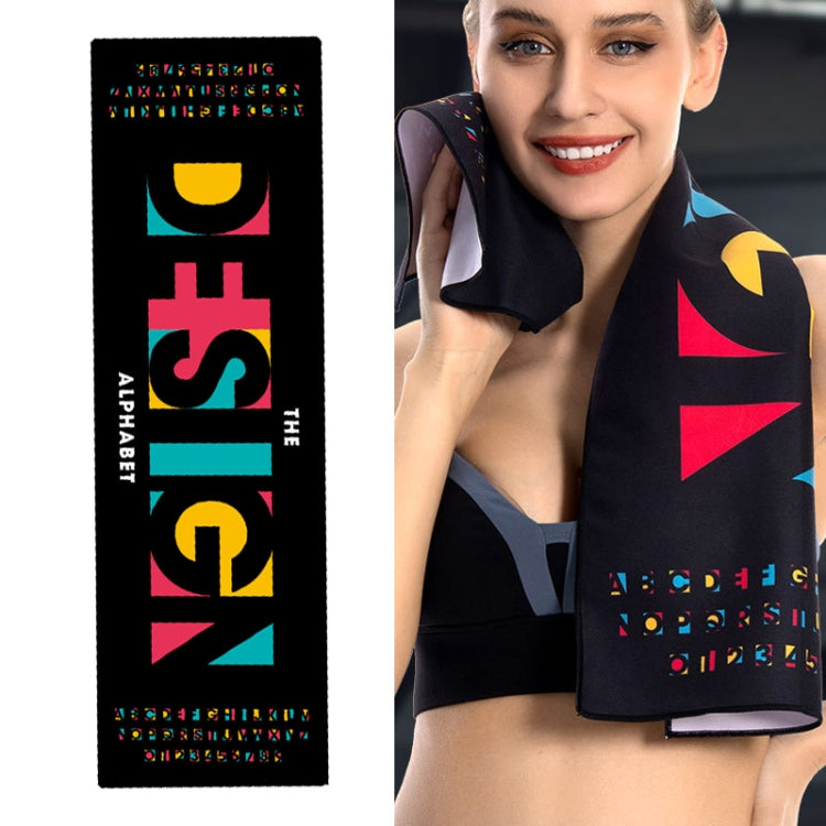 YDJ1223-1 Microfiber Double Sided Fleece Print Quick Dry Portable Sports Towel, Size: