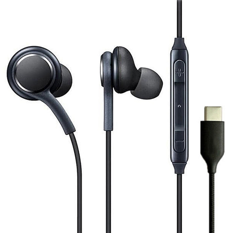 115 Type-C Digital Chip Wire-controlled Headphones — For Samsung  Note 10 (White)