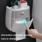 ECOCO E1804 Toilet Multifunctional Double-layers Tissue Rack — view 4