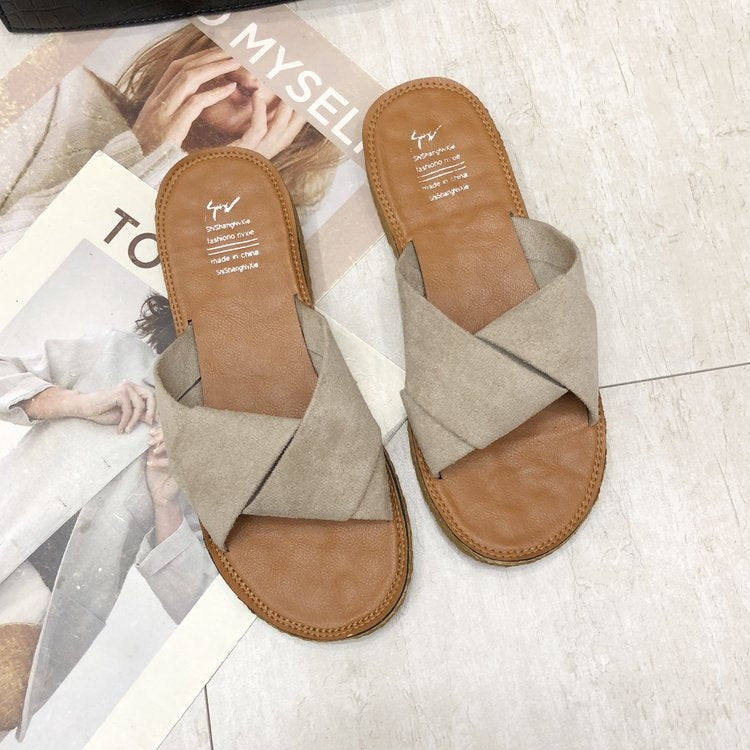 Summer Ladies Outdoor Flat Slippers — view 23