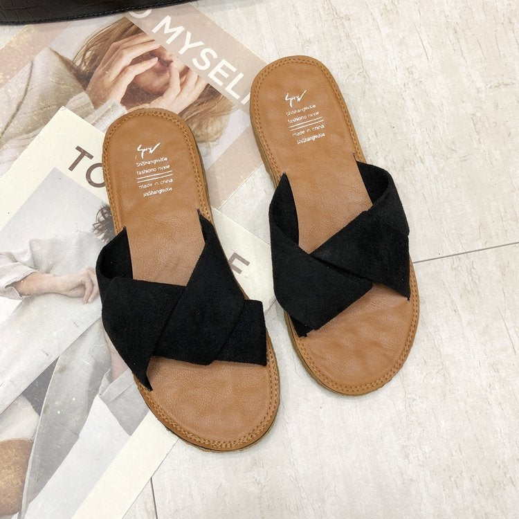 Summer Ladies Outdoor Flat Slippers — view 18