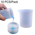 10 PCS Crystal Epoxy Silicone With Scale 100ml Measuring Cup