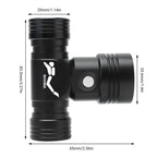 Diving Headlamp 60m Underwater Headlight XM-L2 Led Scuba head Flashlight