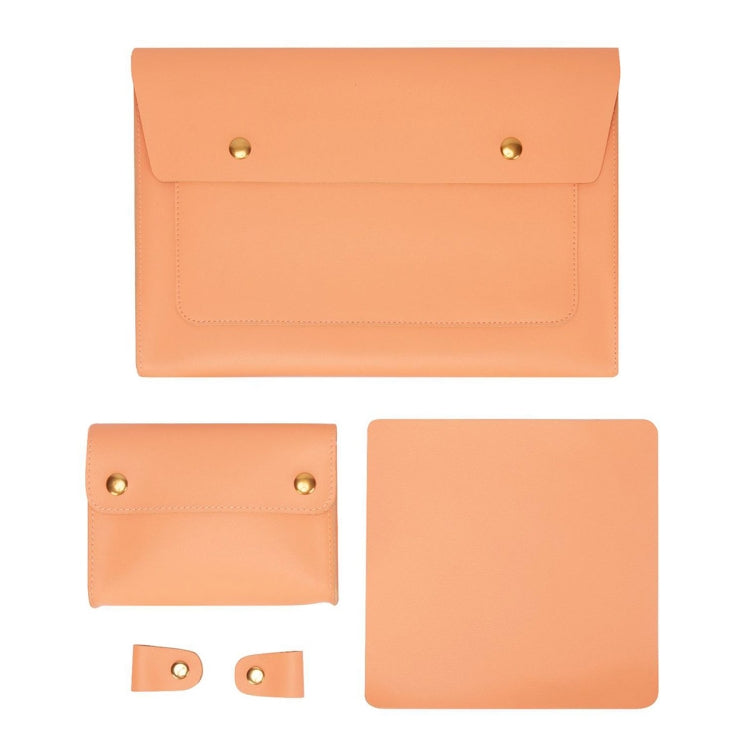 S178 3 In 1 Leather Waterproof Laptop Liner Bag — 14 inches