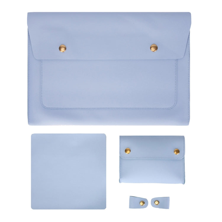 S178 3 In 1 Leather Waterproof Laptop Liner Bag — Avocado Green