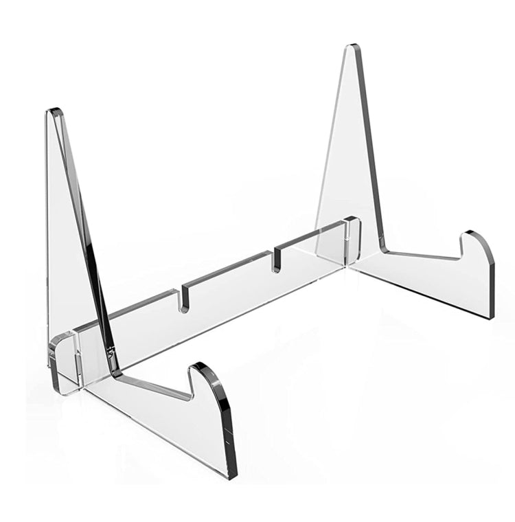 Acrylic Bookshelf Transparent Book Display Stand Magazine Picture Frame Stand