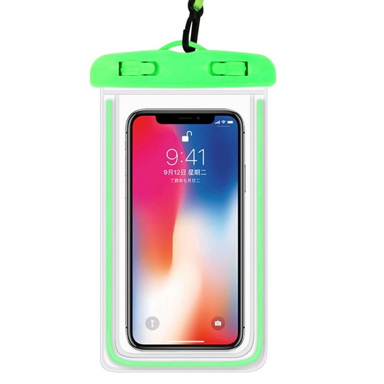 4 PCS Sealed Luminous PVC Waterproof Cover Swimming Mobile Phone Waterproof Bag