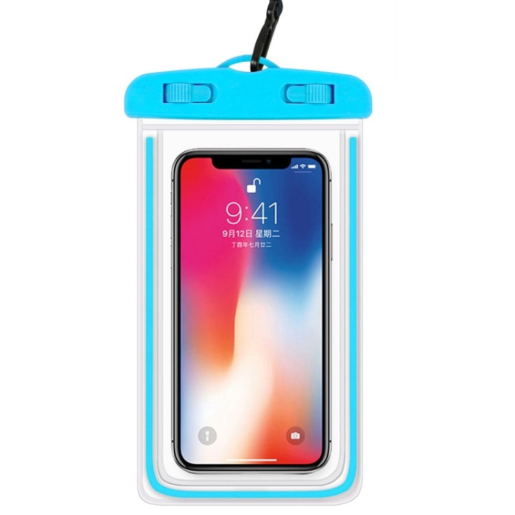 4 PCS Sealed Luminous PVC Waterproof Cover Swimming Mobile Phone Waterproof Bag