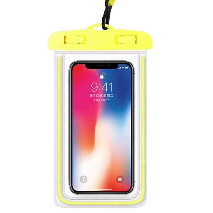4 PCS Sealed Luminous PVC Waterproof Cover Swimming Mobile Phone Waterproof Bag