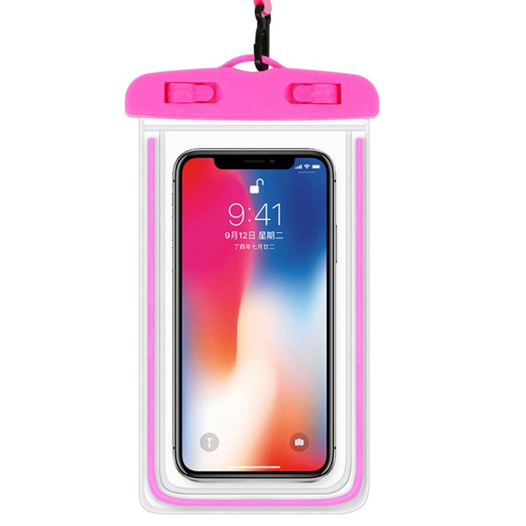 4 PCS Sealed Luminous PVC Waterproof Cover Swimming Mobile Phone Waterproof Bag