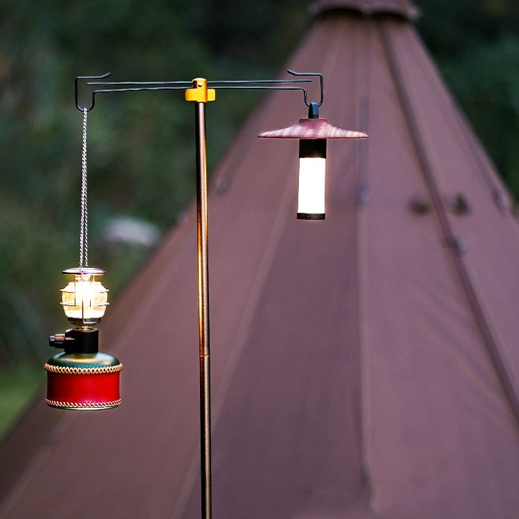 Outdoor Camping Telescopic Double Hook Folding Light Stand