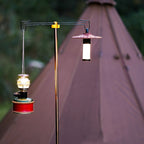 Outdoor Camping Telescopic Double Hook Folding Light Stand