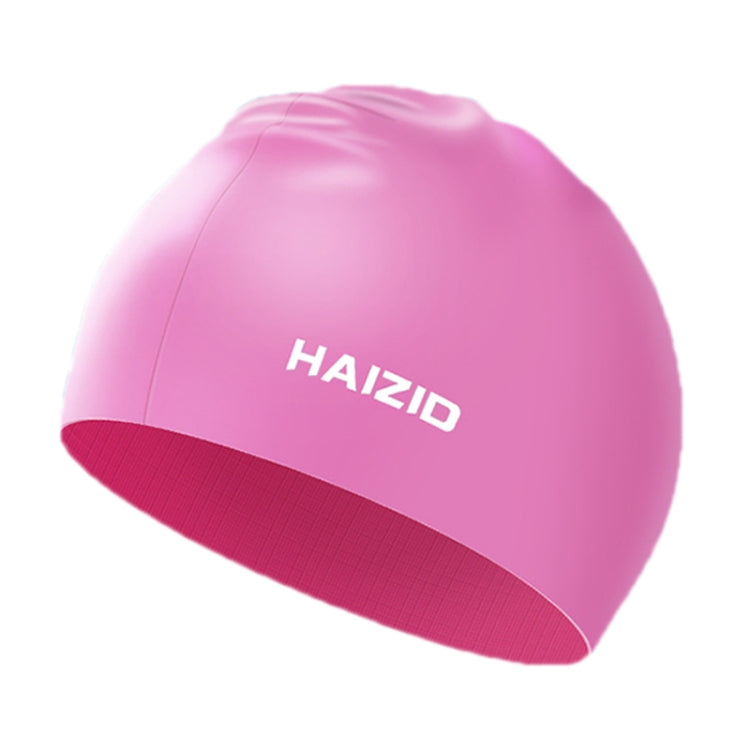 HAIZID Silicone Waterproof Oversized Swimming Cap — Rose Red 60g