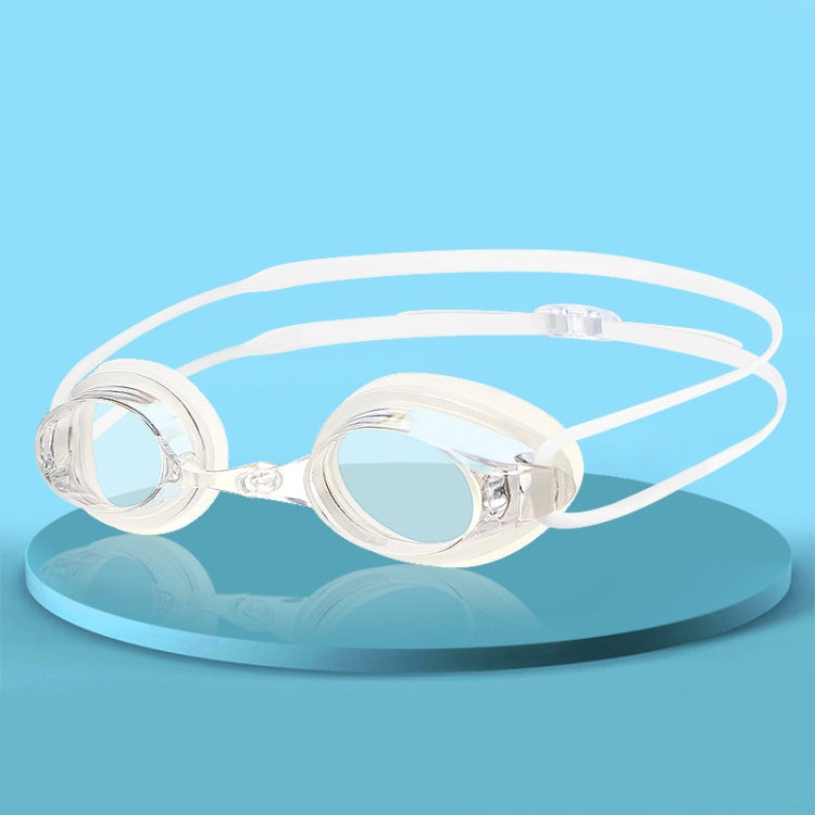 HAIZID 2 PCS Adult Competition Training Transparent Myopia Swimming Goggles, Color: 580AF Black — 580AF White