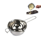 Stainless Steel Chocolate Water-proof DIY Baking Heating Melting Pot, Style:304