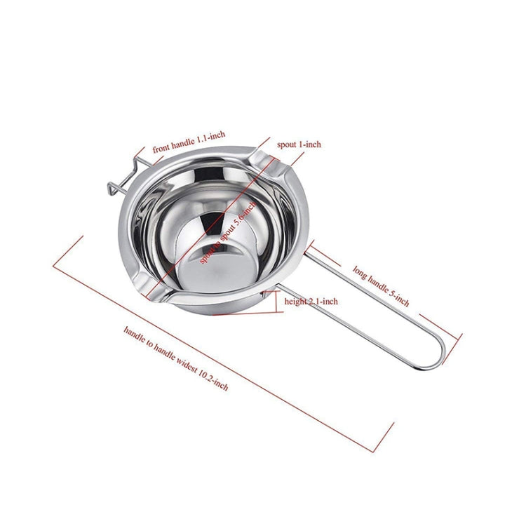 Stainless Steel Chocolate Water-proof DIY Baking Heating Melting Pot, Style:304