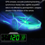 Car HUD Car Head-up Display Compass Multifunction GPS Speedometer