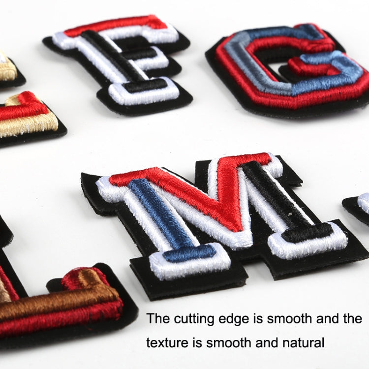 English Letter Three-dimensional Embroidered Cap Badge Cloth Sticker