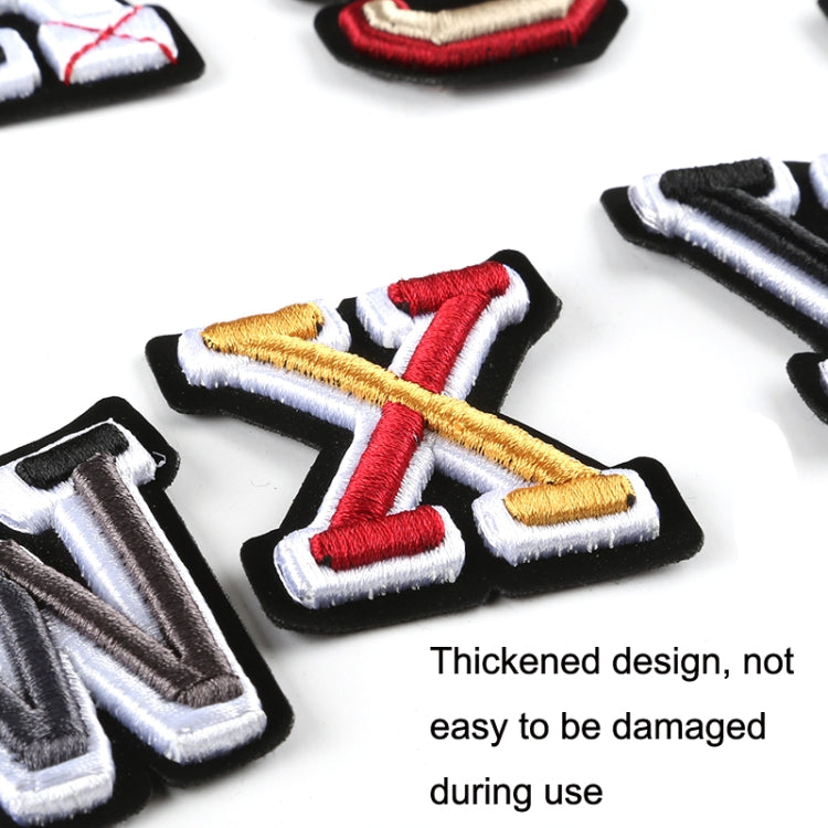 English Letter Three-dimensional Embroidered Cap Badge Cloth Sticker