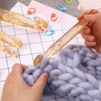 Transparent Bold Crystal Crochet Knitting Tool Set — view 10