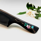 Clover Long Handle Sandalwood Comb Classical Craft Comb, Package: — view 6