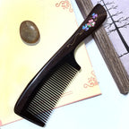 Clover Long Handle Sandalwood Comb Classical Craft Comb, Package: — view 7