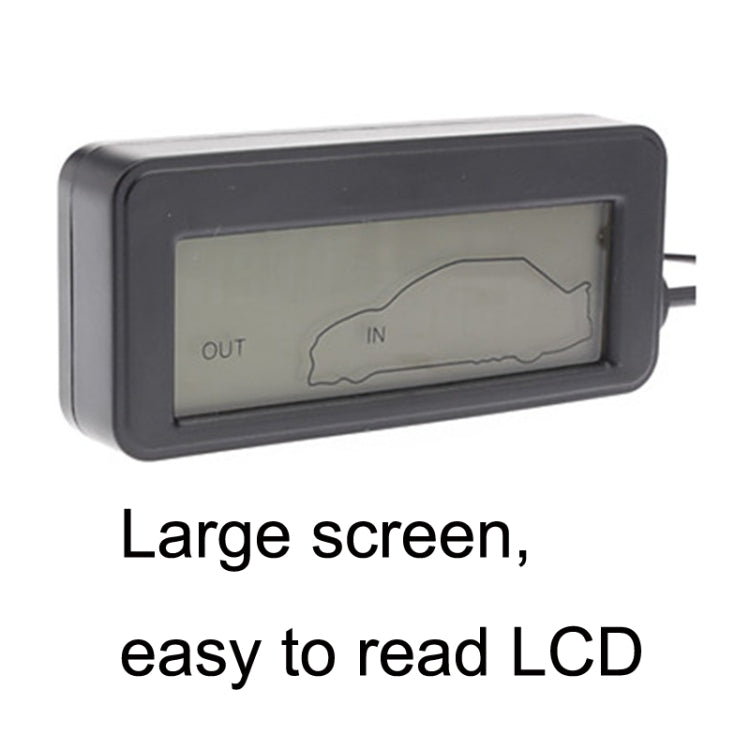 Car Inside and Outside Backlit Mini Digital Thermometer