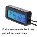 Car Inside and Outside Backlit Mini Digital Thermometer
