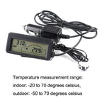 Car Inside and Outside Backlit Mini Digital Thermometer