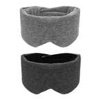 Oversized Cotton Breathable Blackout Sleep Eye Mask — Black