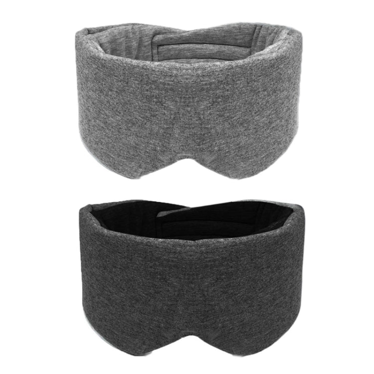 Oversized Cotton Breathable Blackout Sleep Eye Mask — Black