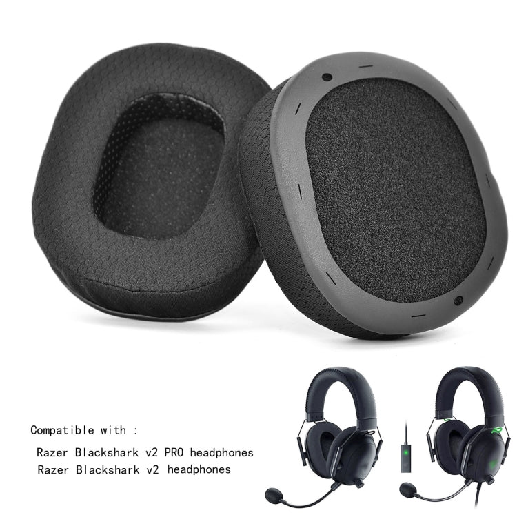 2 PCS Sponge Cover Ear Pads for Razer BlackShark V2 /V2 Pro, Style: