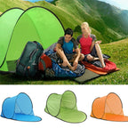 Single Leisure Sunscreen Tent Wire Tent Beach Tent — Thicken Yellow Print
