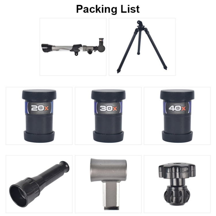 Objective Lens Science and Education Telescope Toys, 20-40 X