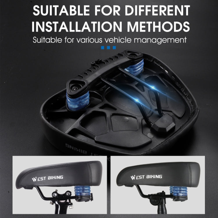 WEST BIKING Bicycle Widened And Comfortable Shock Absorbing Saddle