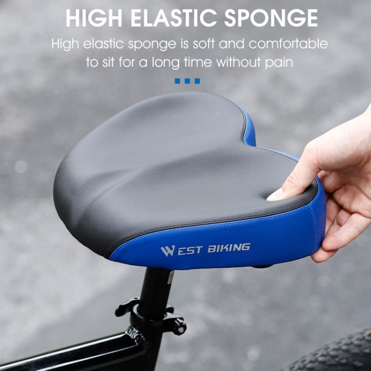 WEST BIKING Bicycle Widened And Comfortable Shock Absorbing Saddle