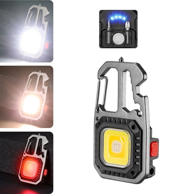 E-SMARTER W5138 Mini Bright Light Portable Flashlight, Specification: — Black+Magnet