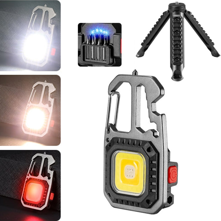 E-SMARTER W5138 Mini Bright Light Portable Flashlight, Specification: — Black+Bracket