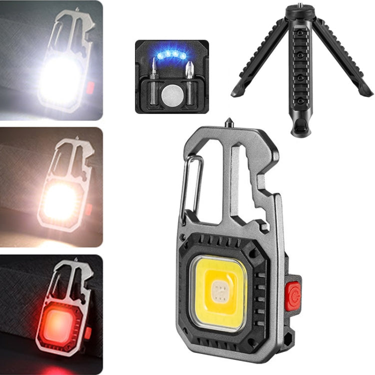 E-SMARTER W5138 Mini Bright Light Portable Flashlight, Specification: — Black+Magnet+Bracket