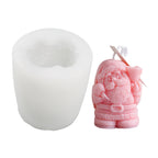 DIY Christmas Candle Aromatherapy Gypsum Silicone Mold, Shape: