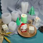 DIY Christmas Candle Aromatherapy Gypsum Silicone Mold, Shape: