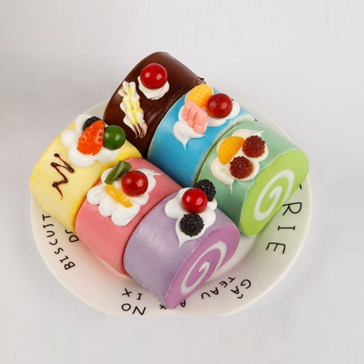 Simulation Egg Roll Cake Refrigerator Sticker Photography Props Decoration — view 14