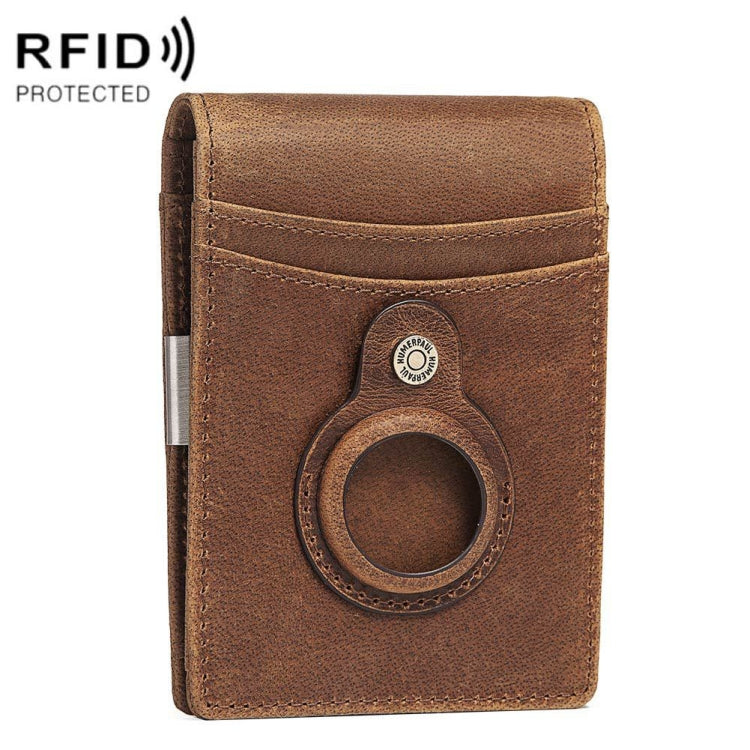 HUMERPAUL BP993 RFID Anti-Theft Brush Pocket Card Bag Suitable For AirTag 2nd Gen / AirTag 1st Gen