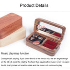 Wooden Music Box with Ring Storage Function, Spec: — view 6