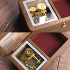 Wooden Jewelry Storage Music Box with Photo Frame Function, Spec: — view 13