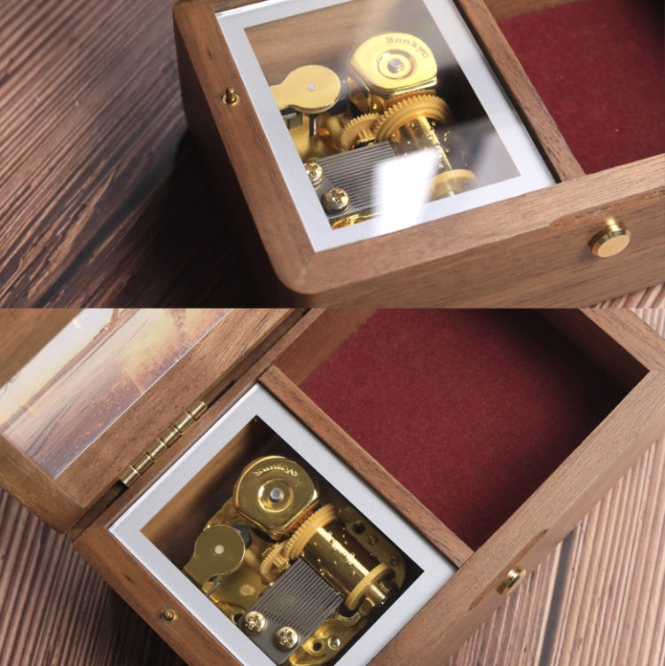 Wooden Jewelry Storage Music Box with Photo Frame Function, Spec: — view 13