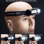 E-SMARTER USB Charging Headlight Outdoor Emergency Head Lamp, Style: Indication Version