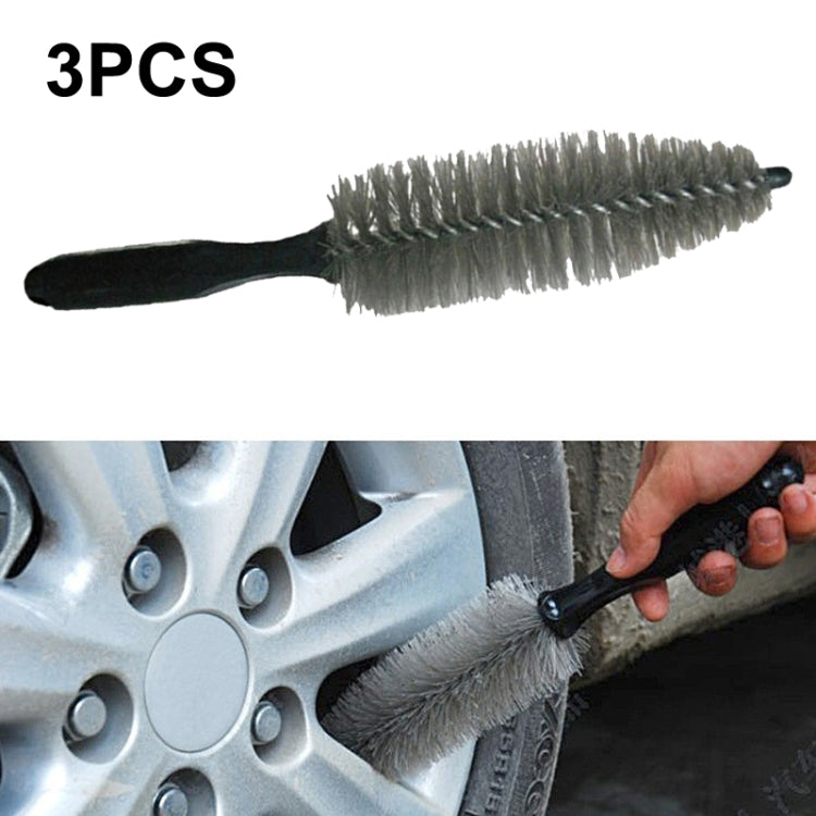 3 PCS Car Tire Brush Carpet Foot Pad Brush, Style: