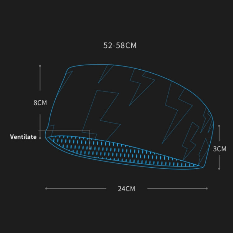 Sports Sweatband Fitness Antiperspirant Headband — Dark Gray
