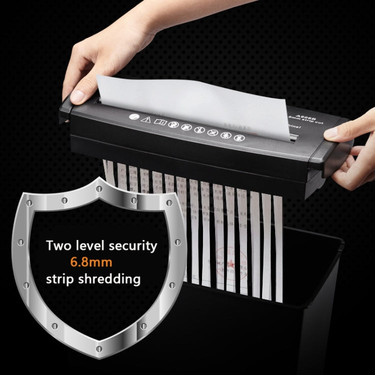 RAYSON A606B 10L A4 Small Mini Office Shredder Electric Strip Shredder, EU Plug